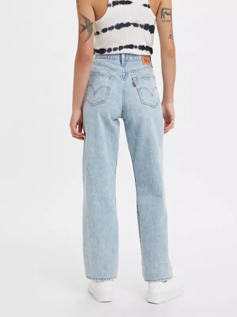 LEVI’S High-Waisted Straight Jeans in Charlie Boy Light Wash - Picture 2 of 9
